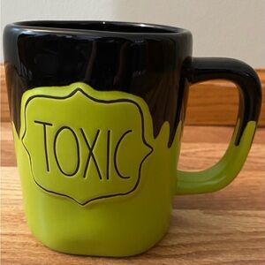 Rae Dunn Black and Green Toxic Mug